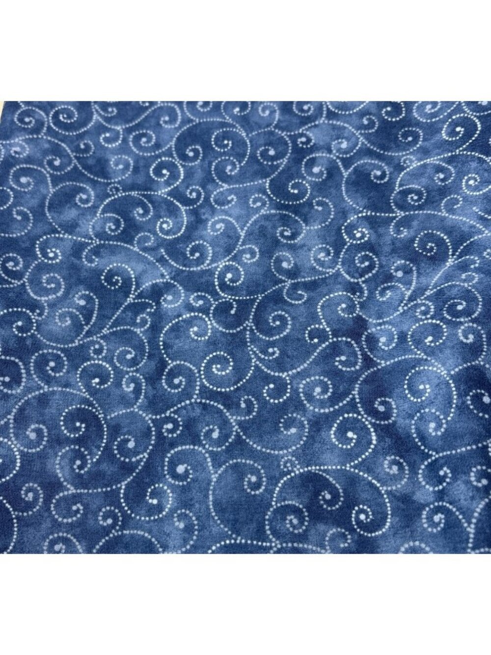 Marble Swirl Moda Blue/White 1/2 yard x 44" Quilting Fabric Cotton